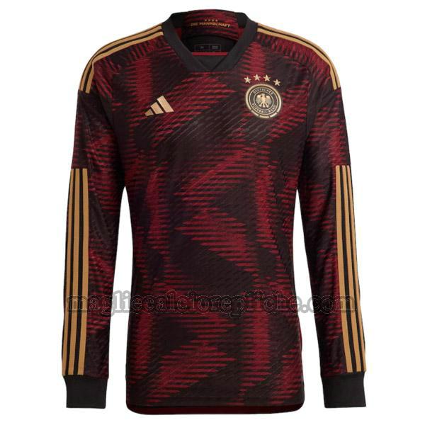 seconda maglie calcio germania 2022 manica lunga rosso