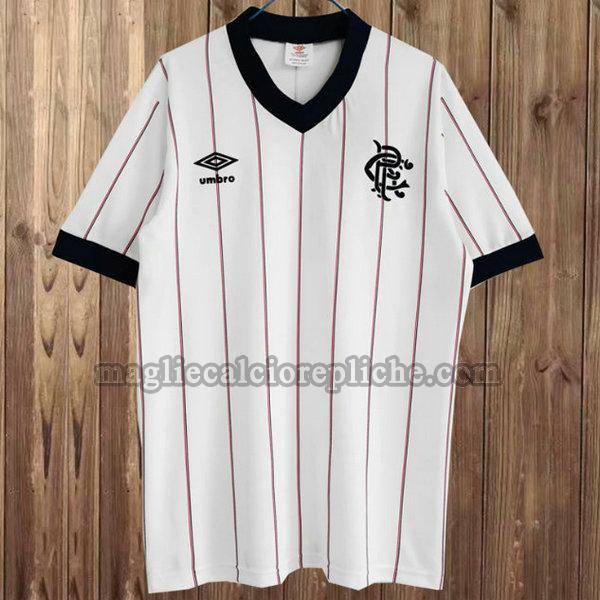 seconda maglie calcio glasgow rangers 1982-1983 bianco