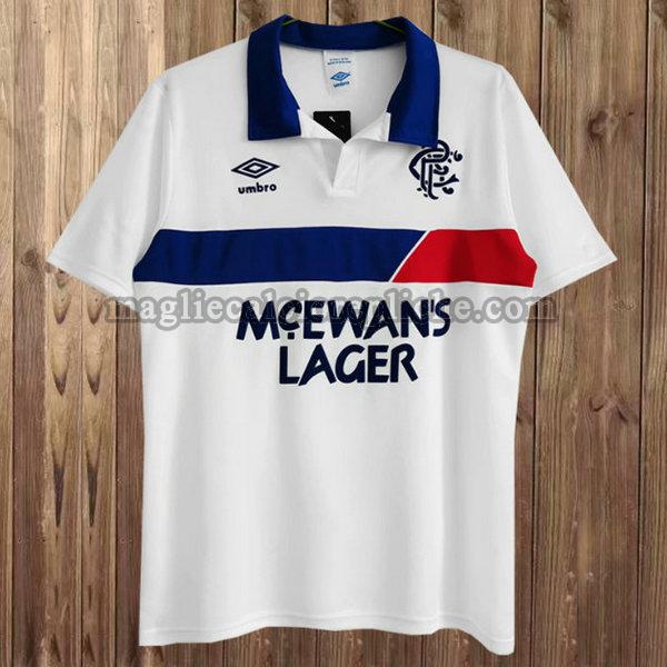 seconda maglie calcio glasgow rangers 1985-1987 bianco