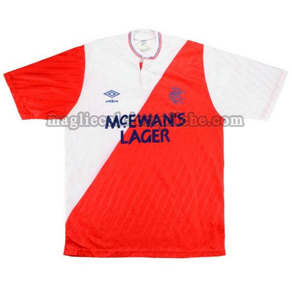 seconda maglie calcio glasgow rangers 1987-1988 rosso