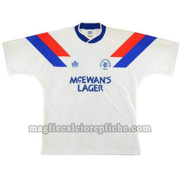 seconda maglie calcio glasgow rangers 1990-1992 bianco