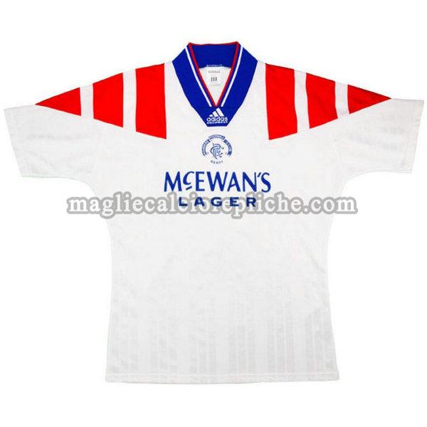 seconda maglie calcio glasgow rangers 1992-1993 bianco