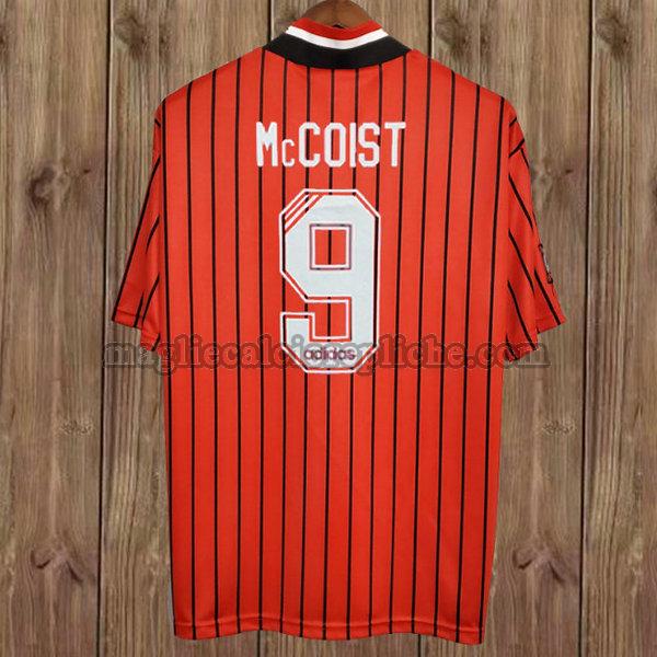 seconda maglie calcio glasgow rangers 1994-1995 mccoist 9 rosso