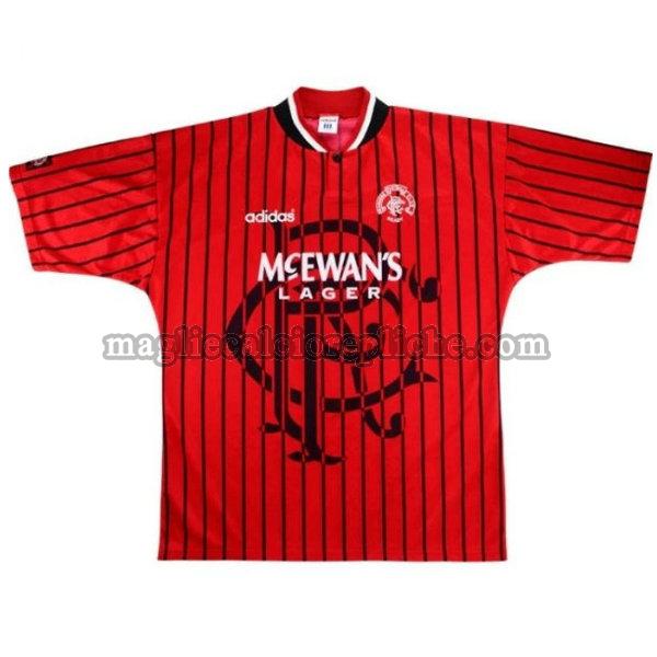 seconda maglie calcio glasgow rangers 1994-1995 rosso