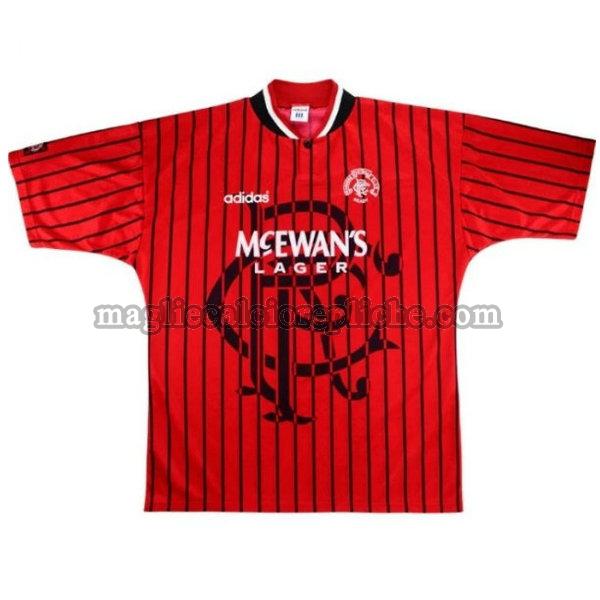 seconda maglie calcio glasgow rangers 1994-1995 rosso