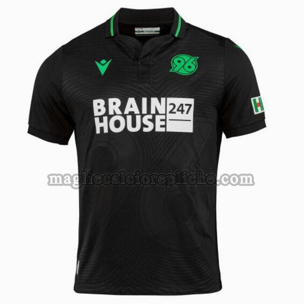 seconda maglie calcio hannover 96 2021 2022 thailandia nero