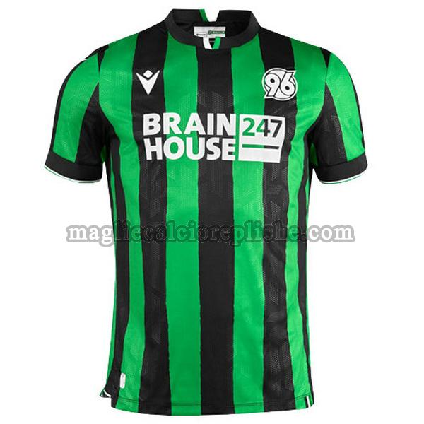 seconda maglie calcio hannover 96 2023 2024 thailandia verde nero