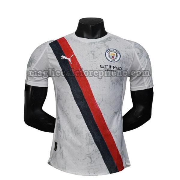 seconda maglie calcio hombre manchester city 2025 2026 player bianco