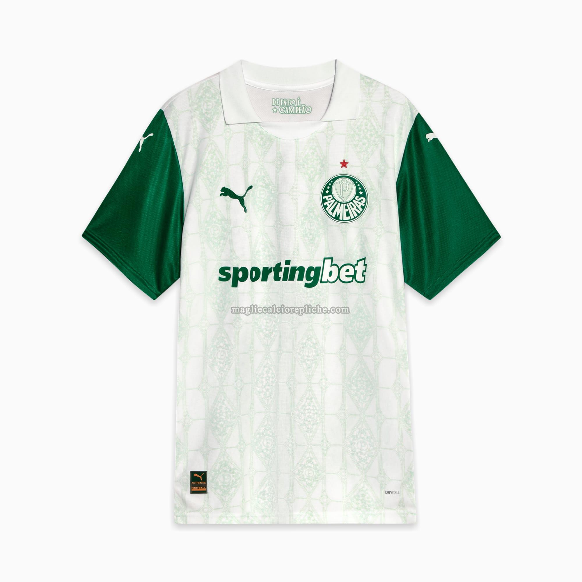 seconda maglie calcio hombre palmeiras 2025 bianco