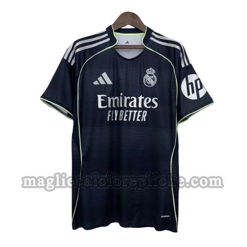 seconda maglie calcio hombre real madrid 2025 2026 nero