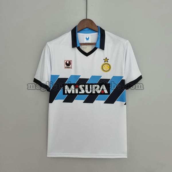 seconda maglie calcio inter 1990 1991 bianco