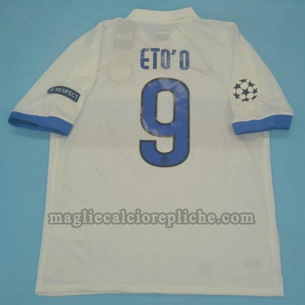 seconda maglie calcio inter 2009-2010 eto'o 9 bianco