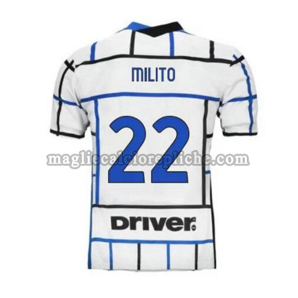 seconda maglie calcio inter 2020-2021 milito 22