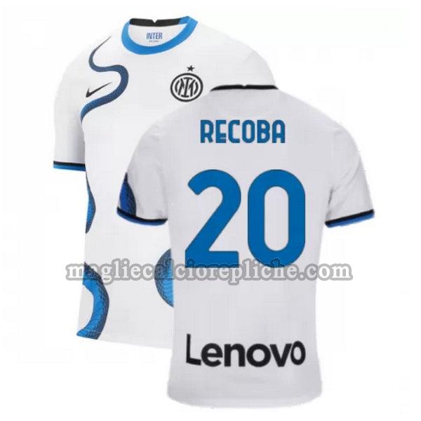 seconda maglie calcio inter 2021 2022 recoba 20 bianco