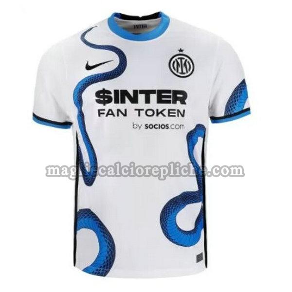 seconda maglie calcio inter 2021 2022 thailandia bianco