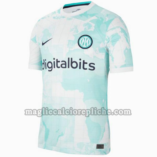 seconda maglie calcio inter 2022 2023 thailandia bianco verde