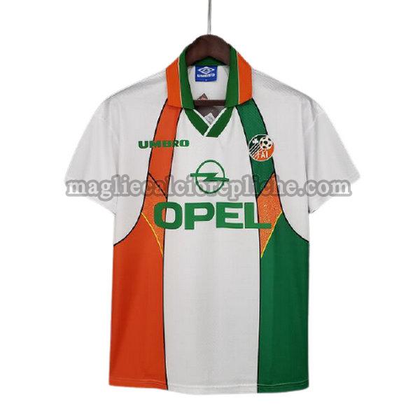 seconda maglie calcio irlanda 1994 96 bianco verde