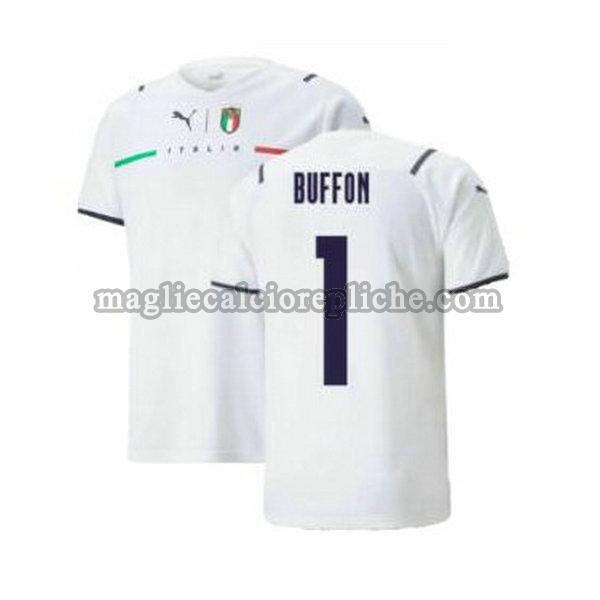 seconda maglie calcio italia 2021 2022 buffon 1 bianco