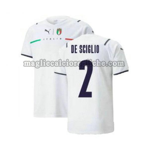 seconda maglie calcio italia 2021 2022 de sciglio 2 bianco