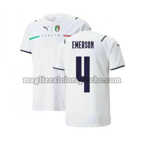 seconda maglie calcio italia 2021 2022 emerson 4 bianco