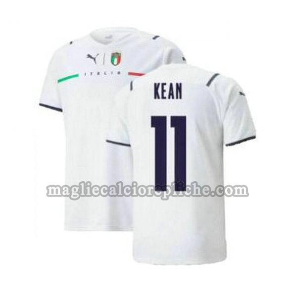 seconda maglie calcio italia 2021 2022 kean 11 bianco