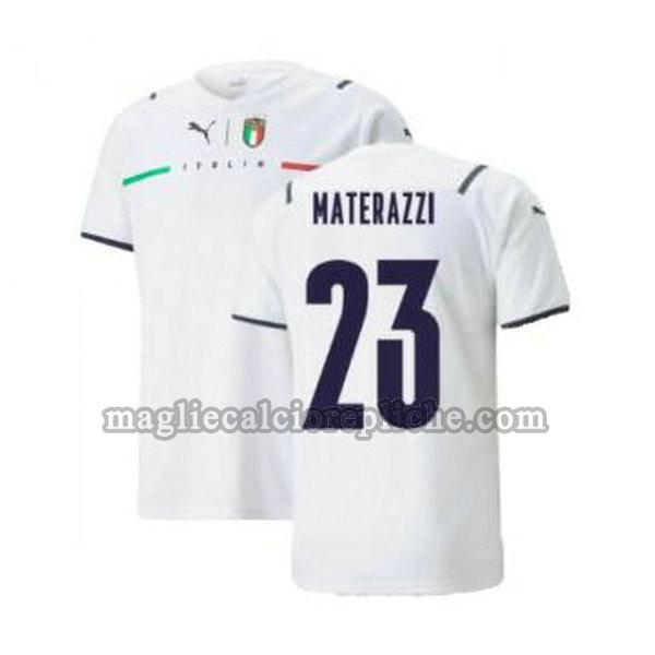 seconda maglie calcio italia 2021 2022 materazzi 23 bianco