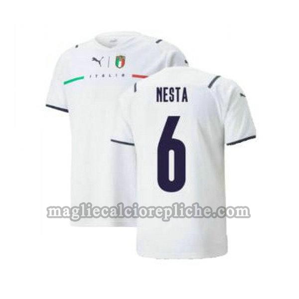 seconda maglie calcio italia 2021 2022 nesta 6 bianco