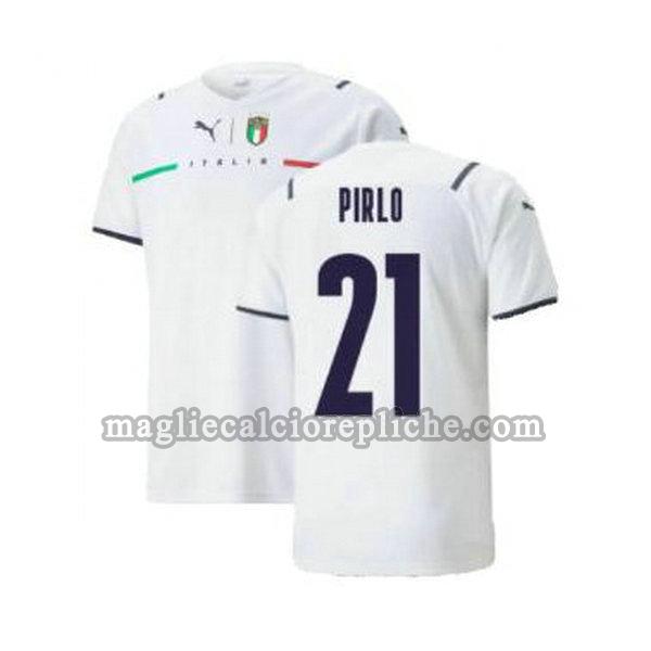 seconda maglie calcio italia 2021 2022 pirlo 21 bianco