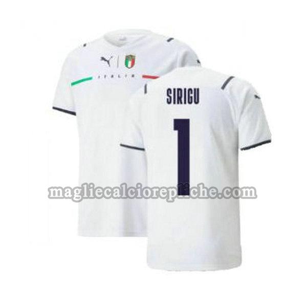 seconda maglie calcio italia 2021 2022 sirigu 1 bianco