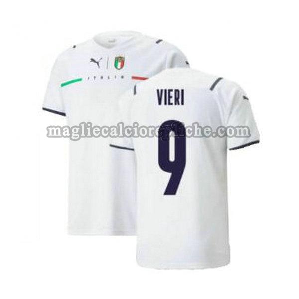 seconda maglie calcio italia 2021 2022 vieri 9 bianco