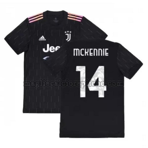 seconda maglie calcio juventus 2021 2022 mckennie 14 nero