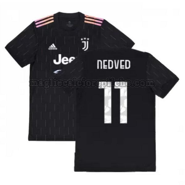 seconda maglie calcio juventus 2021 2022 nedved 11 nero