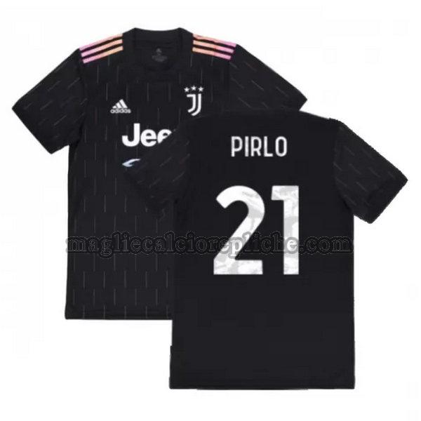 seconda maglie calcio juventus 2021 2022 pirlo 21 nero