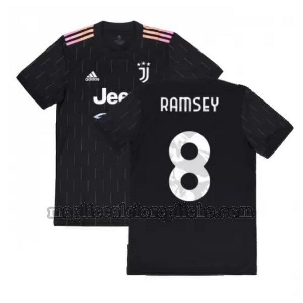 seconda maglie calcio juventus 2021 2022 ramsey 8 nero