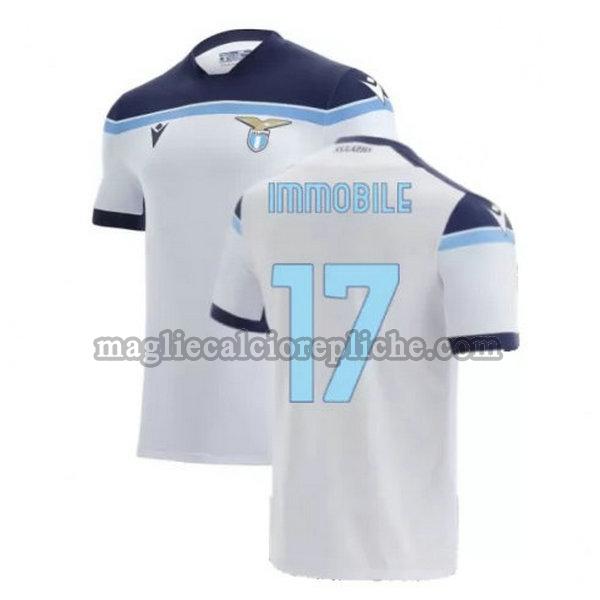 seconda maglie calcio lazio 2021 2022 immobile 17 bianco