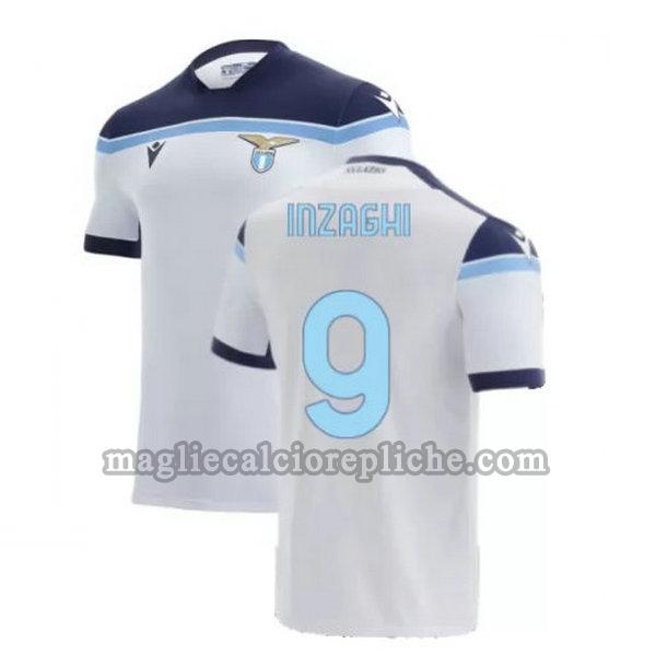 seconda maglie calcio lazio 2021 2022 inzaghi 9 bianco