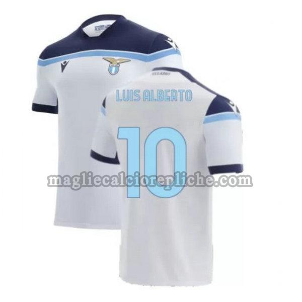 seconda maglie calcio lazio 2021 2022 luis alberto 10 bianco