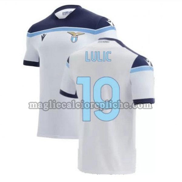 seconda maglie calcio lazio 2021 2022 lulic 19 bianco