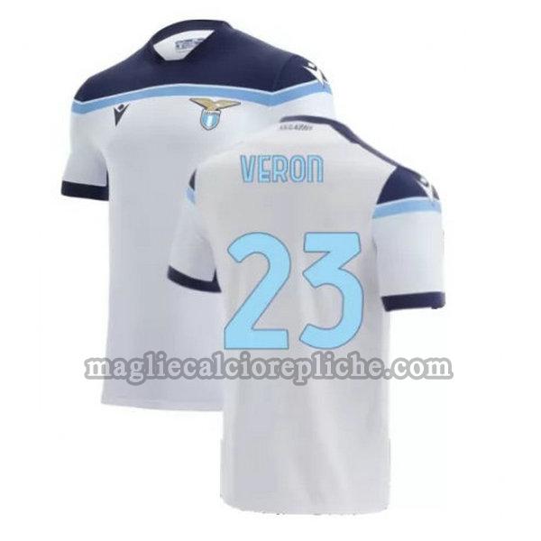 seconda maglie calcio lazio 2021 2022 veron 23 bianco