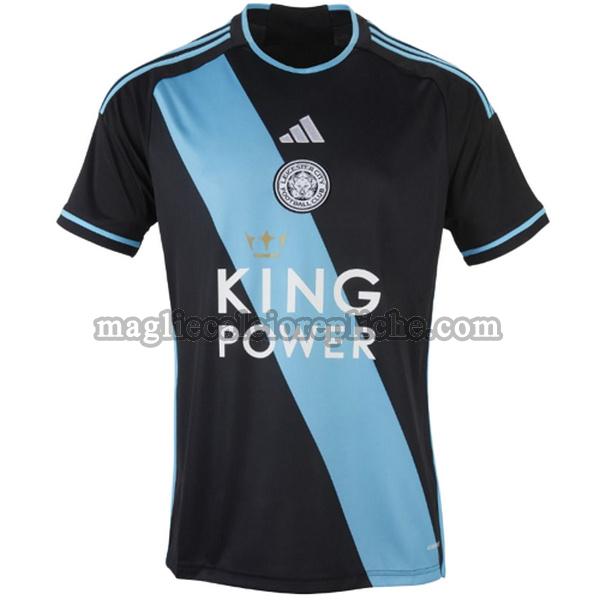 seconda maglie calcio leicester city 2023 2024 thailandia nero