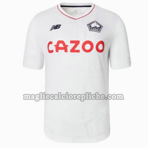 seconda maglie calcio lille 2022 2023 bianco