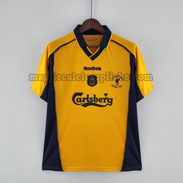 seconda maglie calcio liverpool 2000 2001 giallo