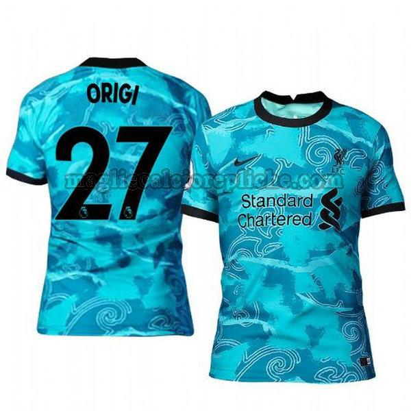 seconda maglie calcio liverpool 2020-2021 divock origi 27