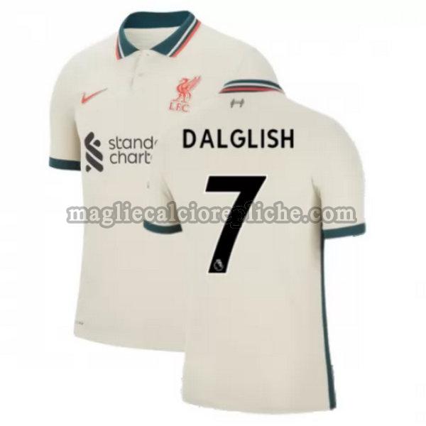 seconda maglie calcio liverpool 2021 2022 dalglish 7 giallo