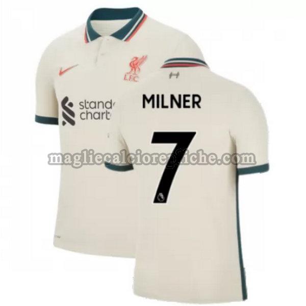 seconda maglie calcio liverpool 2021 2022 milner 7 giallo