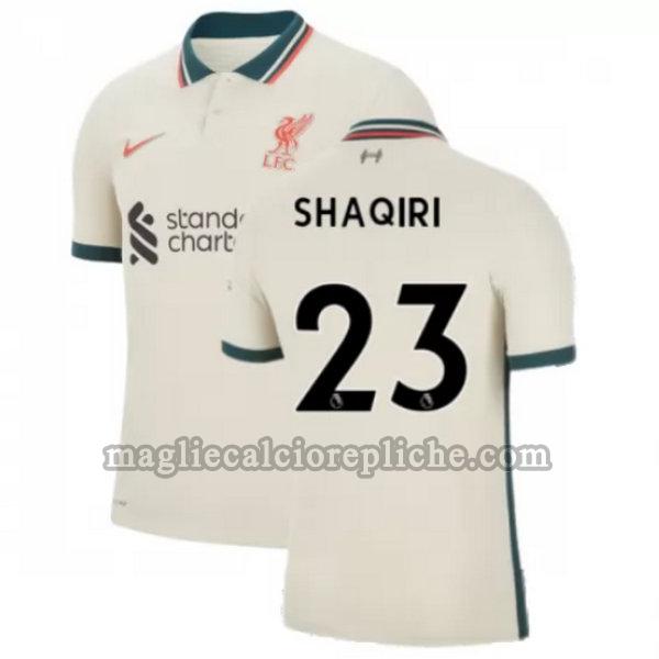 seconda maglie calcio liverpool 2021 2022 shaqiri 23 giallo