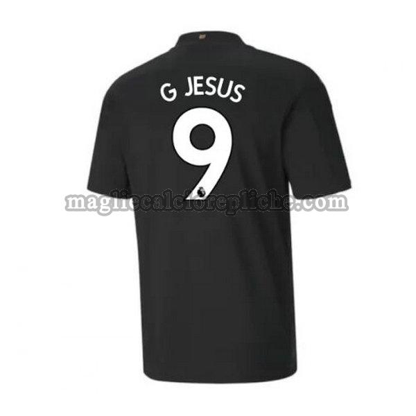 seconda maglie calcio manchester city 2020-2021 g jesus 9