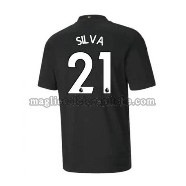 seconda maglie calcio manchester city 2020-2021 silva 21