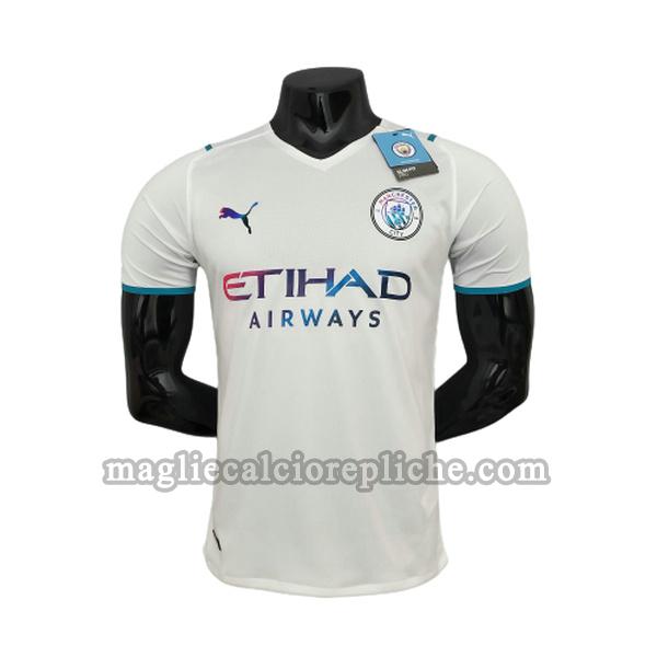 seconda maglie calcio manchester city 2021 2022 player bianco