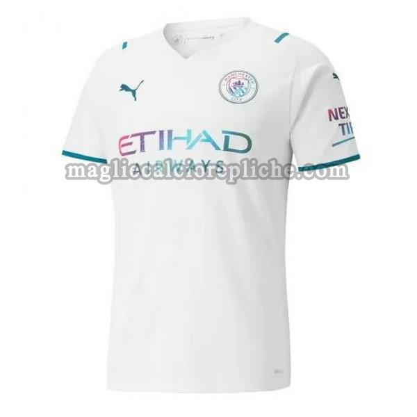 seconda maglie calcio manchester city 2021 2022 thailandia bianco